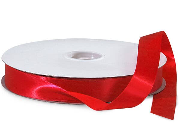 Double Face Satin Gift Packaging Ribbon: Hot Pink / 1 Pack / 1-1/2"x50 yards