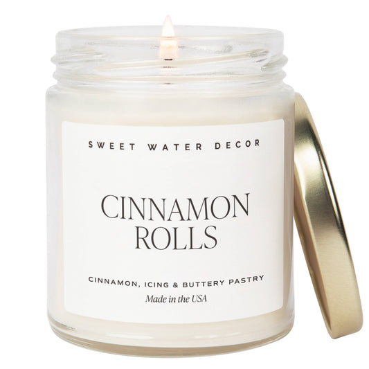 Cinnamon Rolls 9 oz Soy Candle - Fall Decor & Gifts