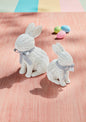Large Wicker Resin Bunny