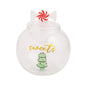 Christmas Glass Cookie Jar