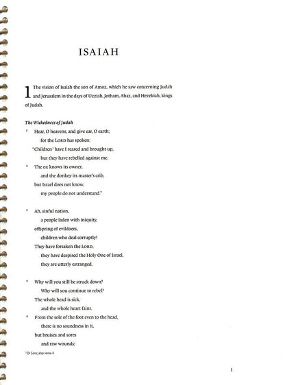 Spiral Bound Journaling Bible: Prophets