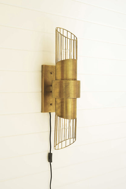 Brass Sconce Light
