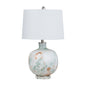 Waverly  Lamp- Cream and Blue