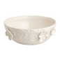 White Floral Stoneware Bowl