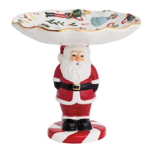 Santa Candy Pedestal Dish