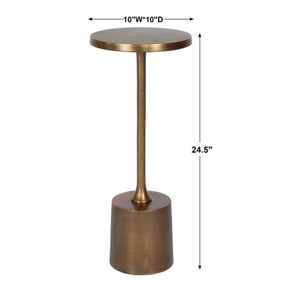 Sanaga Indoor-Outdoor Accent Table, Gold