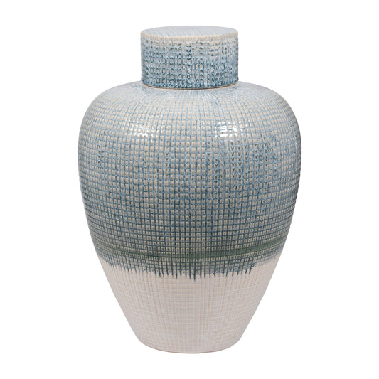 Kashion Blue Lidded Jar- Large