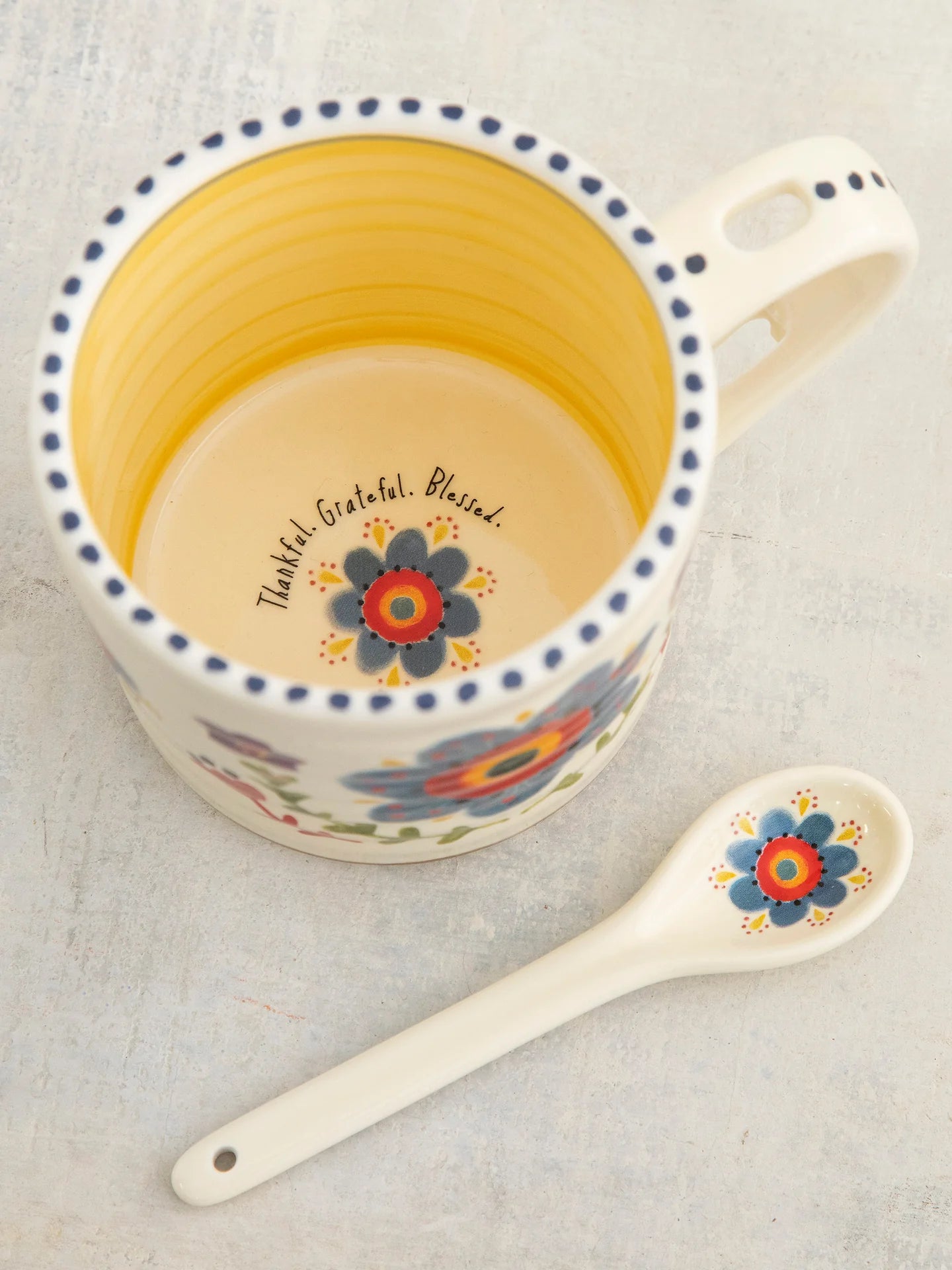 Hazel Mug & Spoon Set: Thankful