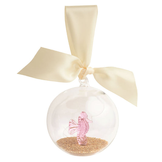 Sea Horse Glass Icon Ornament