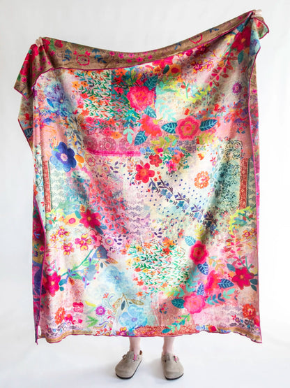 “Jewel Border” Reversible Throw