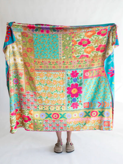 Teal Loved Cozy Blanket