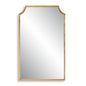 Rectangular Curved Corner Gold Mirror Uttermost W00558