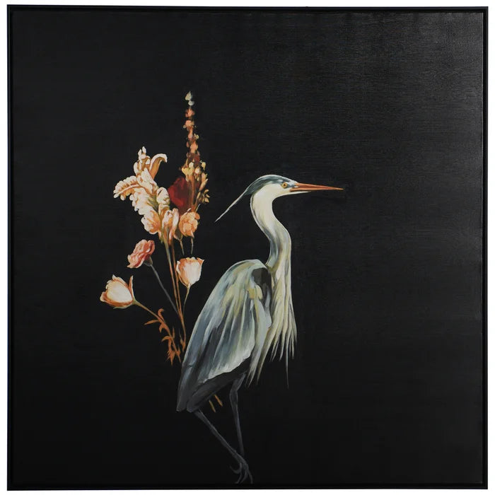 Crane w Flowers WI34248