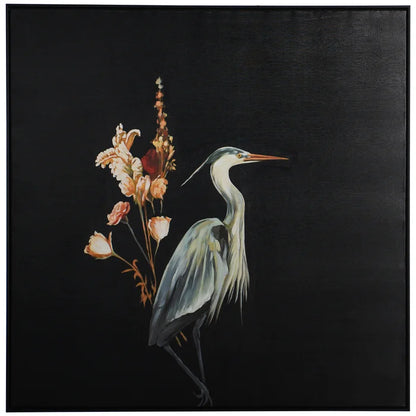 Crane w Flowers WI34248