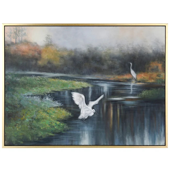 Marsh Flight Framed Canvas WI3422