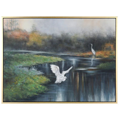 Marsh Flight Framed Canvas WI3422