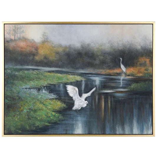 Marsh Flight Framed Canvas WI3422
