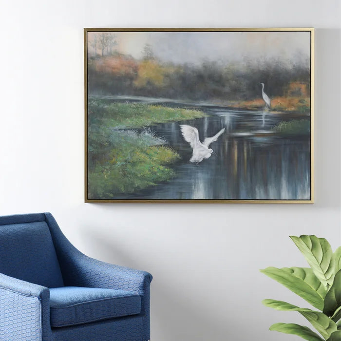 Marsh Flight Framed Canvas WI3422