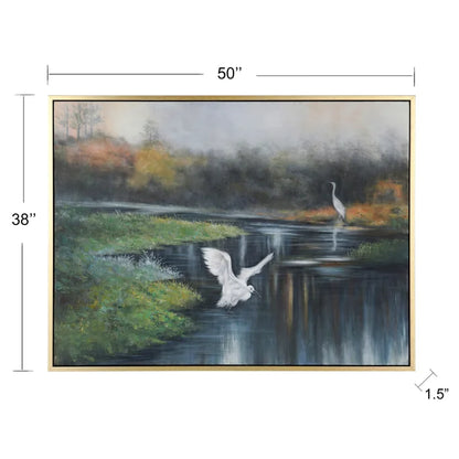 Marsh Flight Framed Canvas WI3422