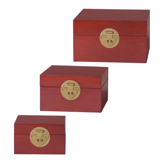 Set 3 Red Keep Boxes DFA731190