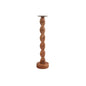 Medium Twisted Wood Candlestick