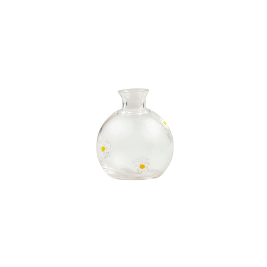 Daisy Glass Inlay Vase