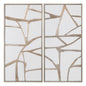 Silver lines Framed Canvas Set 2, CVTOP3237