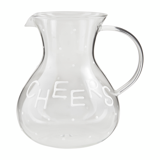 Cheers Dotted Glass Pitcher