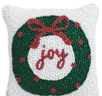 Wreath Beaded Mini Pillow