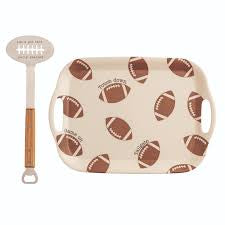 Football Tray & Spatula Set