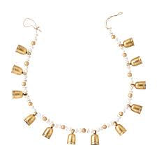 Gold Bead & Bell Garland