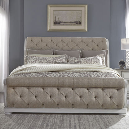 Liberty Upholstered Sleigh Bed - Queen