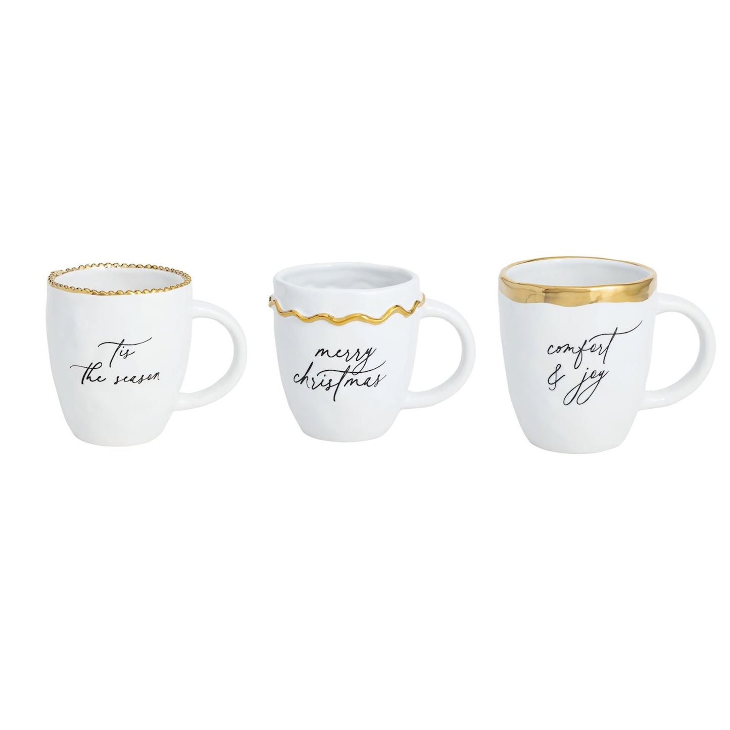 Comfort & Joy Gold Edge Mug