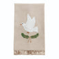 Dove White Christmas Embroidered Towel