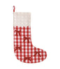 Red Gingham Bow Stocking