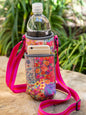 Water Bottle Carrier- Pink Patchwork