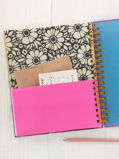 17 Month Planner- Lilac Folk Flower