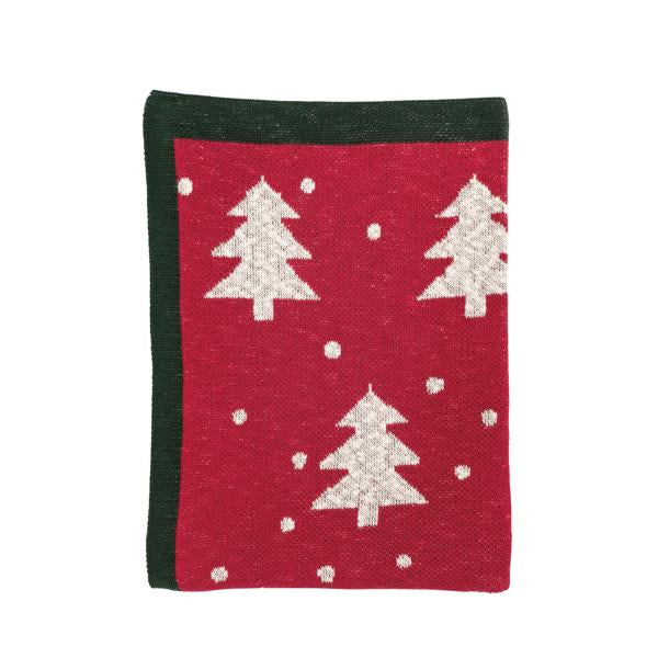 Tree Knit Throw Blanket