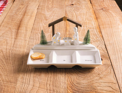 Large Nativity Scene Sitter