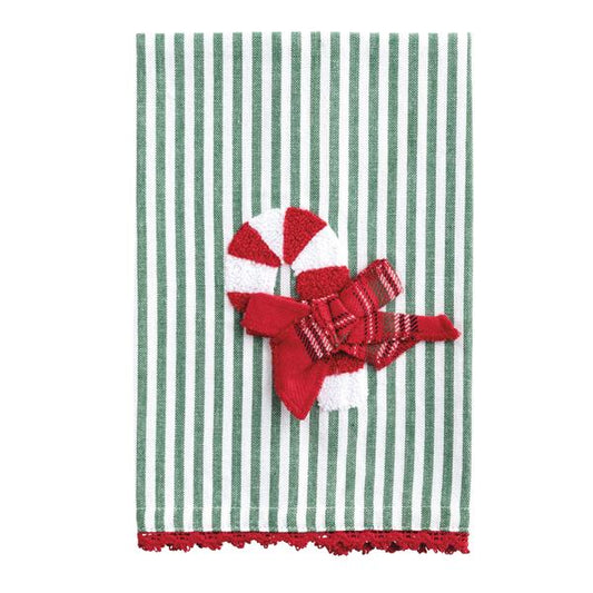 Candy Cane Boucle Icon Towel