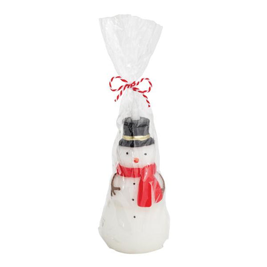 Snowman Flameless Candle