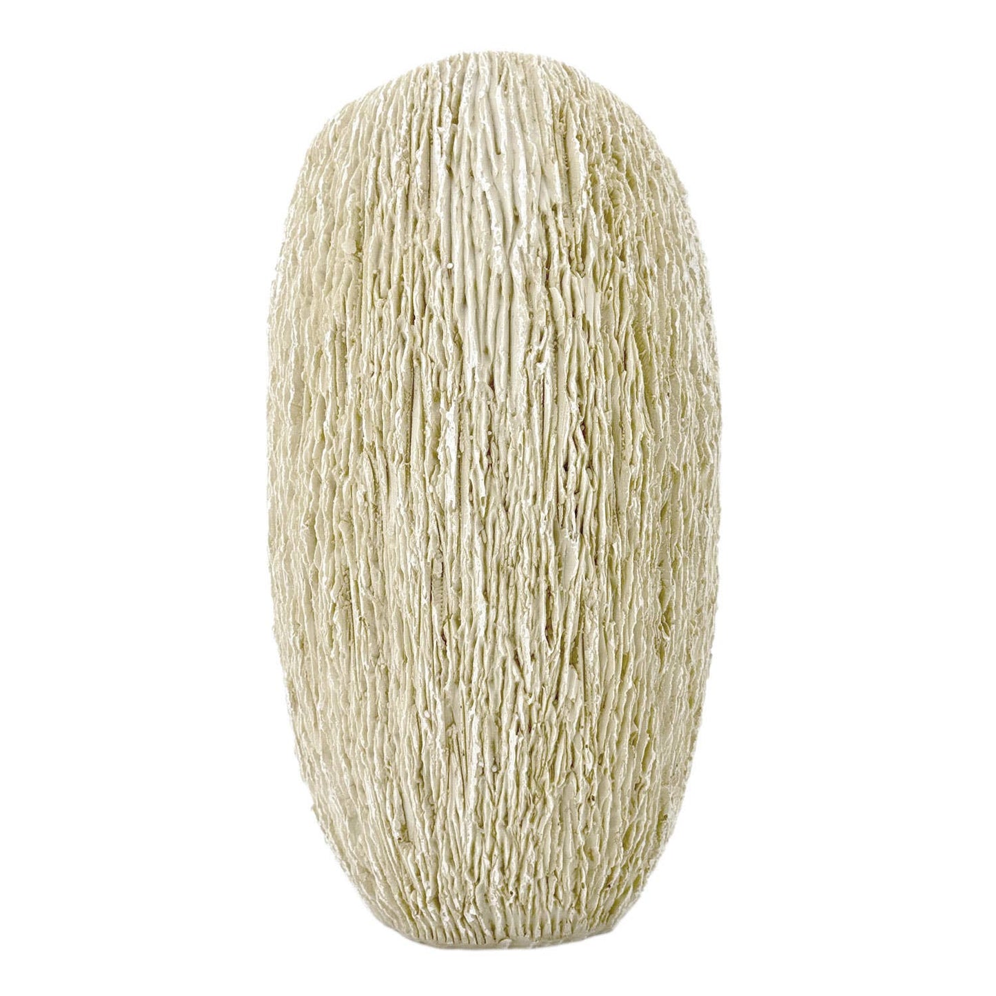 12" Sustainable Coral Texture Resin Decorative Flower Vase