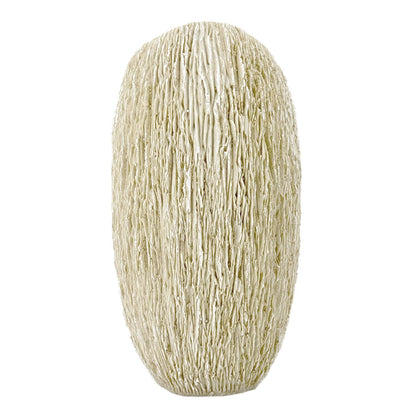 12" Sustainable Coral Texture Resin Decorative Flower Vase