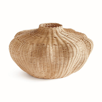 Evren Vase Short: Beige