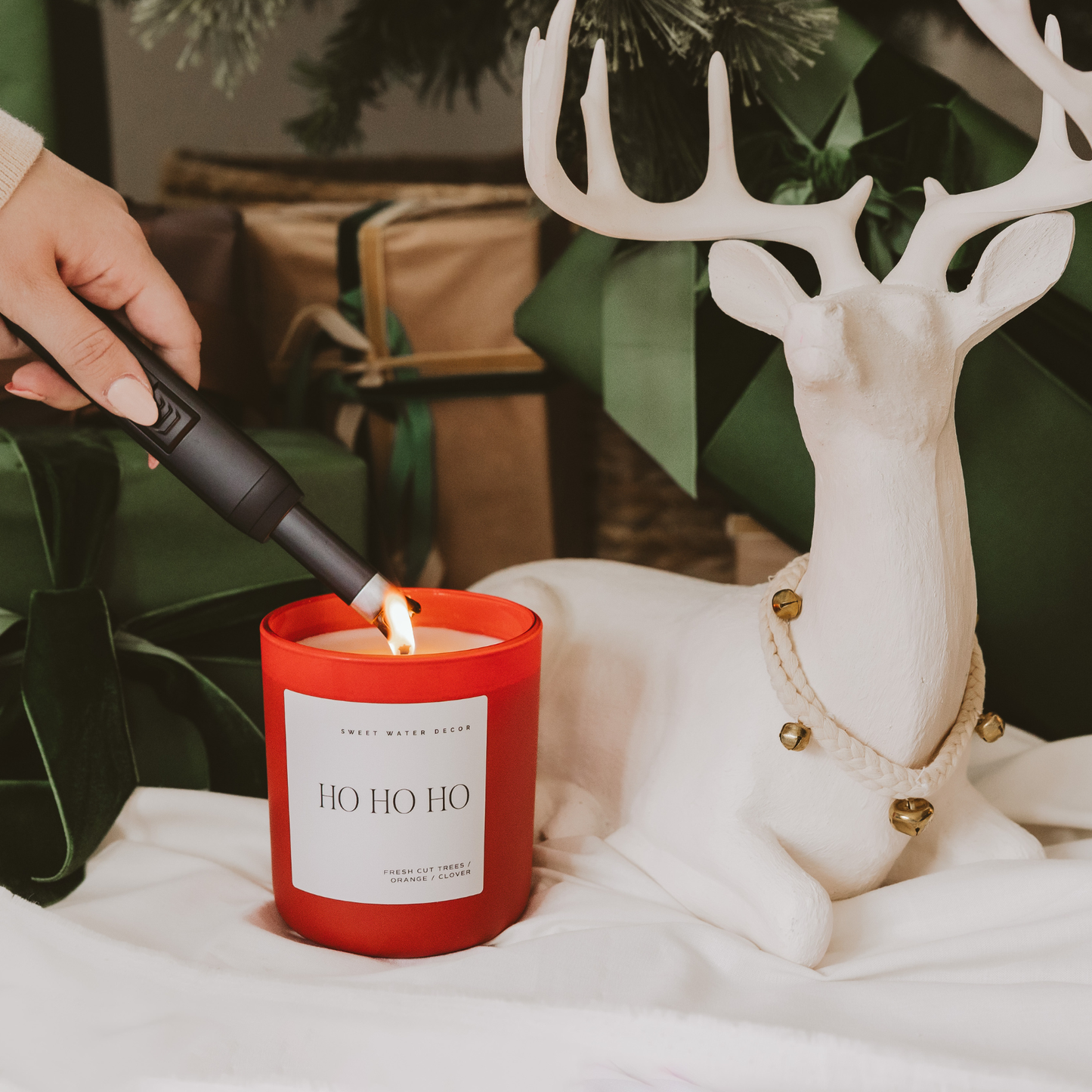 Ho Ho Ho 15 oz Soy Candle - Christmas Decor & Gifts