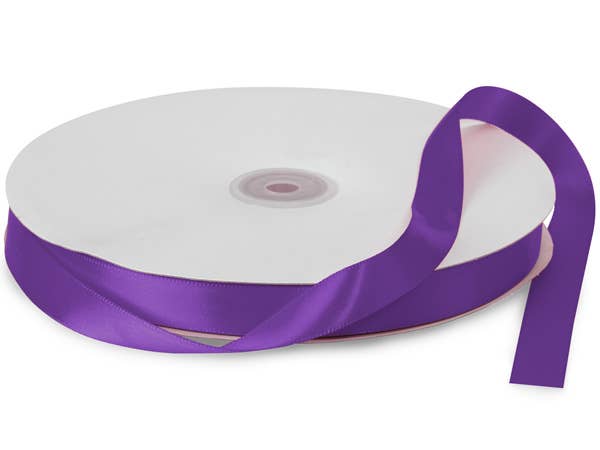 Double Face Satin Gift Packaging Ribbon: Red Double / 1 Pack / 1-1/2"x50 yards