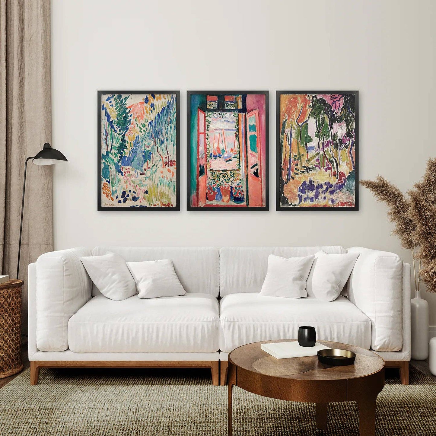 Henri Matisse Abstract Painting Wall Art Print: 16x20 inches / Thin Wood Frame - no mat