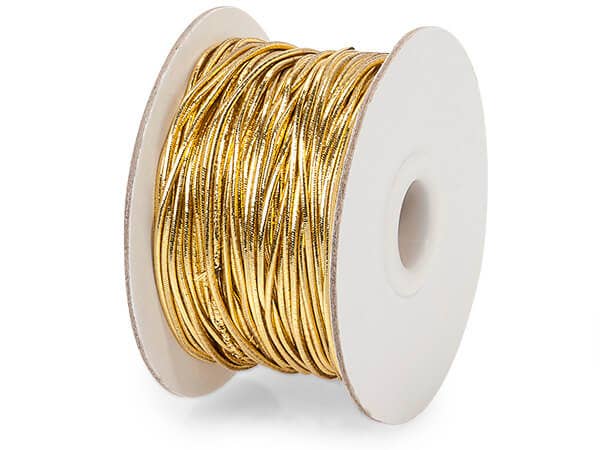 Metallic Tie Cord Ribbon: Metallic Silver / 1 Pack / 1/16”x100 yards