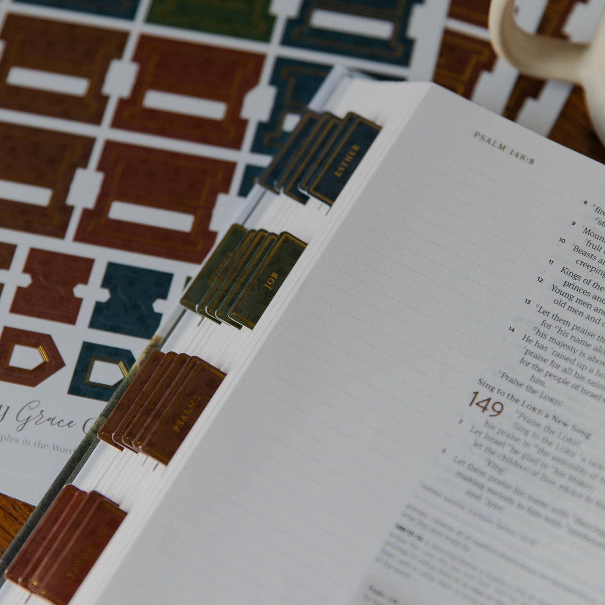 Bible Tabs Classic Floral