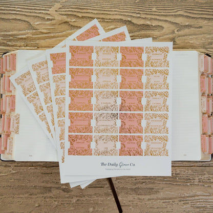 Gold Foil Bible Tabs - Melon